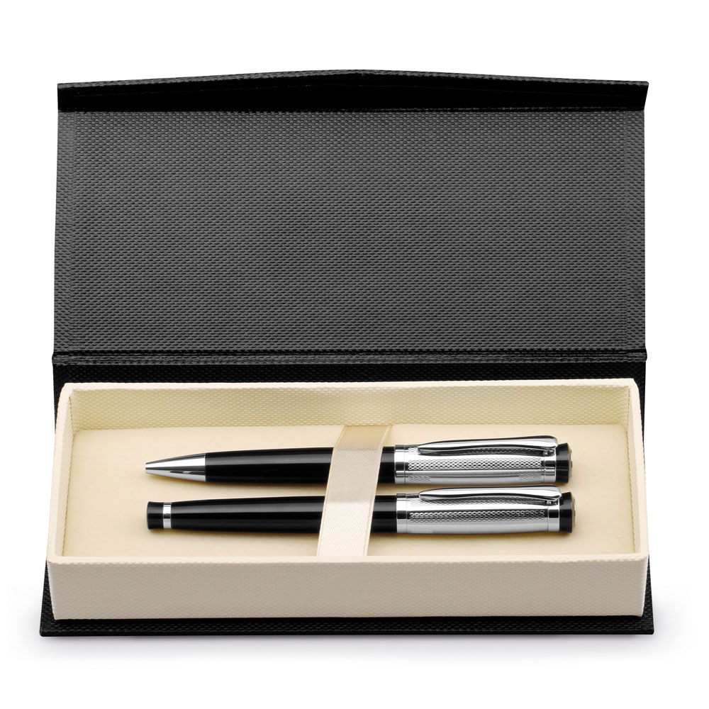 Roller pen and ball pen set